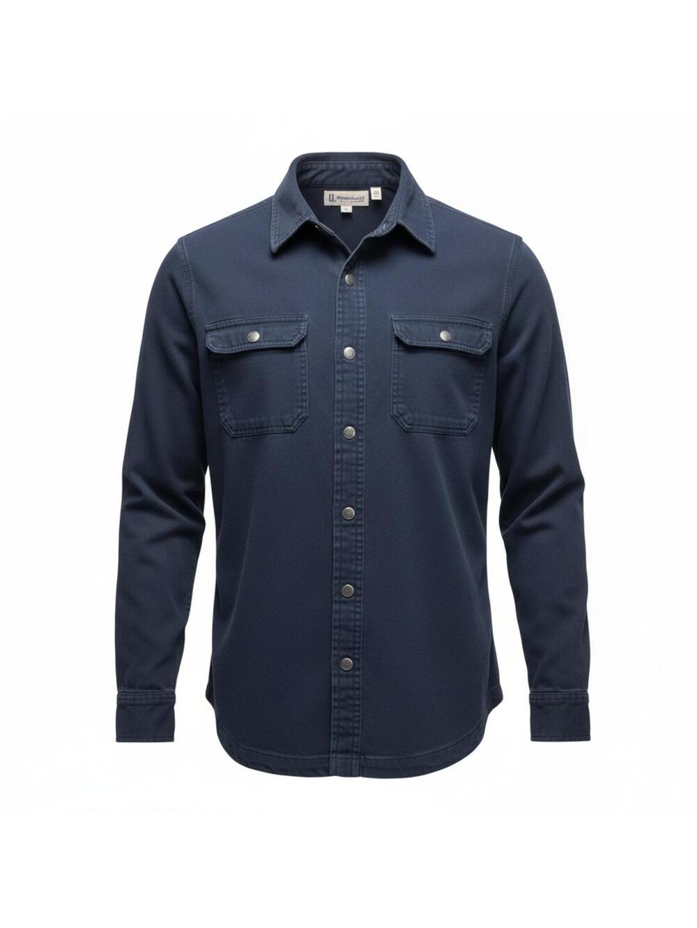 Duluth Trading Co Men’s S Small Blue Flannel Lined Fire Hose Canvas Shirt Jacket